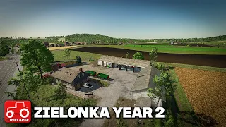 SECOND FULL YEAR ON ZIELONKA!! FS22 Timelapse Zielonka Supercut Year 2 Ep 6-11