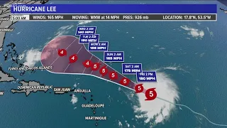 Lee now Category 5 hurricane | Storm tracker