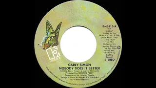 1977 HITS ARCHIVE: Nobody Does It Better - Carly Simon (a #2 record--stereo 45)