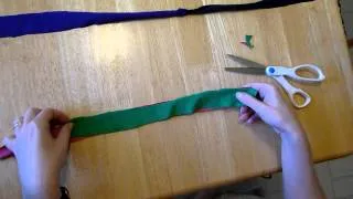 How to connect two strips of fabric without sewing