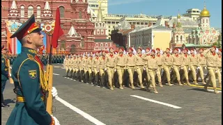 Подготовка к параду Победы-2024. Кадеты снова на Поклоннной горе. Первый Московский кадетский корпус