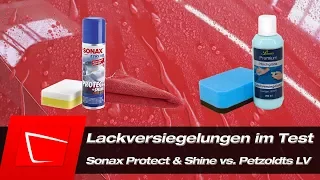Lackversiegelung Test - Sonax Protect & Shine - Petzoldts Hochglanz Lackversiegelung