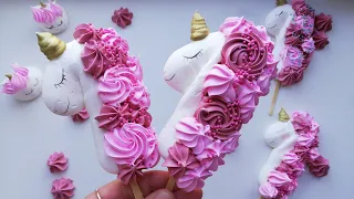 БЕЛКИ +САХАР!!! Как Сделать БЕЗЕ ЕДИНОРОЖКА 🦄🦄🦄 , Швейцарская МЕРЕНГА 🦄🦄🦄