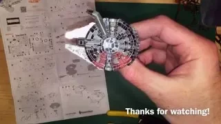 Metal Earth 3D Metal Model Kits Millennium Falcon Kit Build