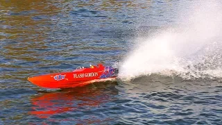 AWESOME RC POWER BOAT ACTION OUTDOOR ON THE POOL!! * RC SPEED BOAT, RC RACE BOAT*