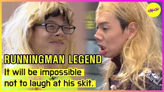 [RUNNINGMAN] It will be impossible not to laugh at his skit. (ENGSUB)