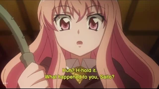 Louise Whips Saito - [Familiar of Zero: Knight of the Twin Moons ep5]