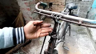 CYCLE Handle How To Make Cycle Handle Repair Remove Tight Nut Cycle New Handle fix Fitting Hindi.. 🔥