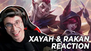Arcane fan reacts to XAYAH & RAKAN (Voicelines, Skins, & Story) | League of Legends