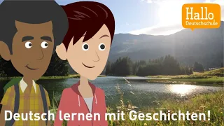 Learn German with videos | Tina & Daniel spend a romantic weekend in the mountains 🧡