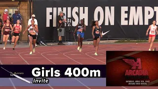 2022 TF - Arcadia Invite - 400 Meters (Girls, Invite)