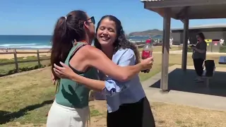 Kirsty Marillier (aka Rose).  Fun videos with fans on the Location tour to Home and Away. 28/10/23