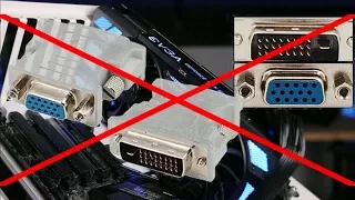 Почему нельзя подключить в DVI-D порт видеокарты переходник на VGA???