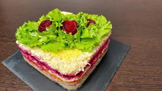RUSSIAN SALAD😍Best Healthy Tasty Beet Salad👍For all parties | Few people know this delicious recipe