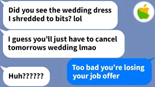 【Apple】 My fiancé's sister destroyed my wedding dress the night before our wedding [Compilation]
