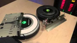 Deadly Fight Between iRobot Roomba 560 vs 760, Both In Steel Armor, Fighting To The Death. | GoPro