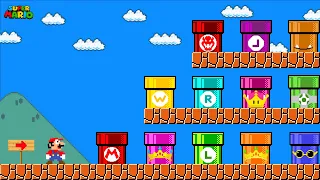 Mario Collect Custom Pipe all Character in Super Mario Bros.?