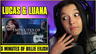 5 minutes of Billie Eilish feat. Luana - Lucas Vinícius ( Inutilismo ) | FIRST TIME REACTION