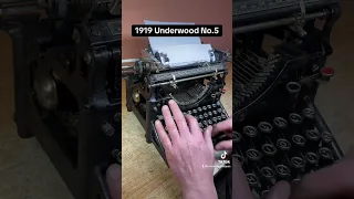 How to use all functions on a 1919 Underwood No.5 antique desktop typewriter