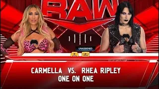 Carmella v. Rhea Ripley - Raw