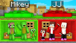 Mikey Family Bunker vs JJ Family Bunker Survival Battle in Minecraft! (Maizen)