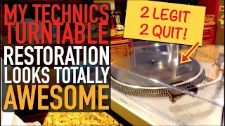 Best Technics Turntable Acrylic Dust Cover and Hinge Restoration - Record Player Rescue!