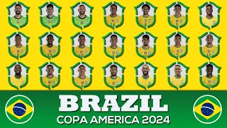 BRAZIL Squad Copa America 2024 | Brazil Squad | Copa America USA 2024