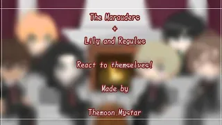 The Marauders + Lily & Regulus react to themselves! | Little Angst | Might be cringy |Themoon.Mystar