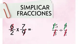 Como simplificar fracciones, en la multiplicacion y division🧐👍✔