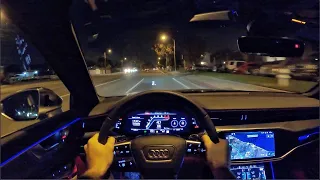 2021 Audi RS6 Avant POV Night Drive (3D Audio)(ASMR)