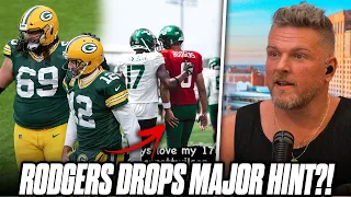 Aaron Rodgers Makes Major Hint, Reinforces Rumor Jets May Trade For David Bakhtiari? | Pat McAfee