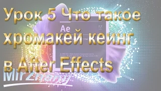 Adobe After Effects урок 5 Что такое хромокей кеинг в After Effects Keying