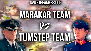 ТУРНИР СТРИМЕРОВ 4v4!!! Team Tumstep vs Team Marakar - bo11 - Generals Zero Hour