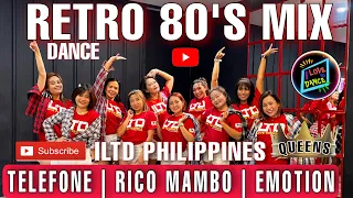 RETRO 80'S DANCE WORKOUT | RICO MAMBO | TELEFONE | LOST IN EMOTION | ILTD 🇵🇭 VHAL | WELLA | KEVIN