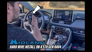 MIDLAND MXT275 RADIO HOW TO INSTALL HARD WIRE ON A 5TH GEN TOYOTA RAV 4 | THE BEST COMS IN 2021