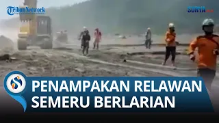 Detik-detik Relawan Gunung Semeru Berlarian saat Awan Panas Turun.