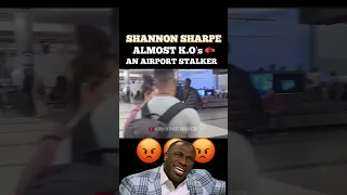 SHANNON SHARPE Airport Stalker Altercation 😳 #shannonsharpe #clubshayshay #undisputed