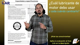 ¿Cuál lubricante de motor debo usar y cada cuánto cambiarlo? (¿manejas normal o severo?)