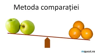 Metoda comparatiei, matematica clasa a V-a