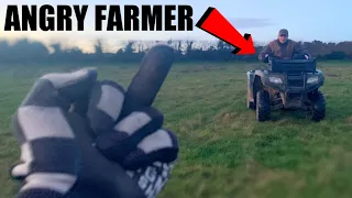 I GOT CHASED BY AN ANGRY FARMER WHILE RIDING MY PITBIKE | CRF110