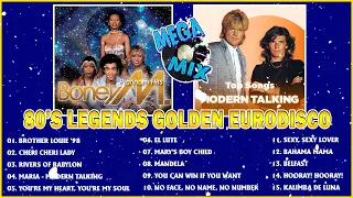 Modern Talking, Boney M, C C Catch, Bad Boys Blue - 80's and 90's Disco Mega Mix - Best Euro-Disco