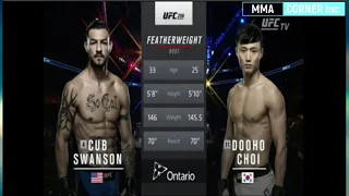 Cub Swanson Vs Doo Ho Choi