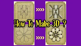 How To Make 3D ? | 3D Zentangle Patterns | 3D Drawing For Beginners