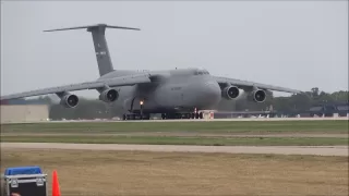 C-5 Galaxy Taxi / Takeoff / Flyover - EAA AirVenture Oshkosh 2012