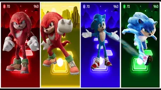 Knuckles1🆚️Knuckles2🆚️Sonic🆚️Sonic4🎶 Who Will Win?