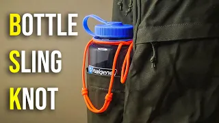💧Bottle Sling Knot | Carry Water EASILY! | HOW TO
