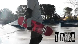 MY 1 YEAR OF SKATEBOARDING PROGRESSION (from the first day)