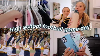 GAMEDAY VLOG | getting ready & cheering at a high school game