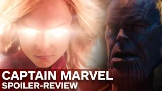 Captain Marvel zu stark für Thanos in Avengers 4? | Spoiler-Review Captain Marvel