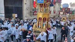 La salita dei Cappuccini Candelore festa Sant'Agata 2024  - Catania